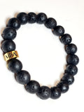 Alpha Gold Ring Men Bracelet